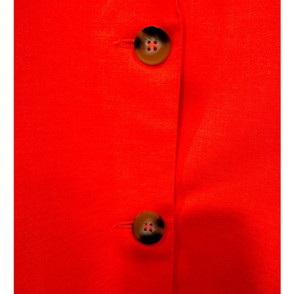 ASOS  NWOT $93  Oversized Grandad Blazer in Fluro Orange Size 8 - Picture 4 of 13